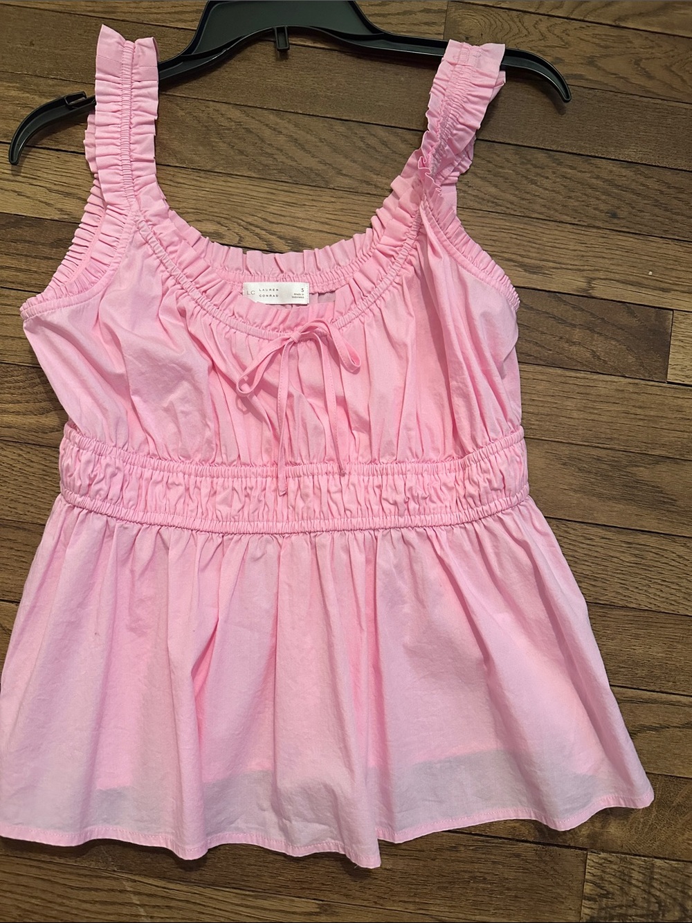 LC Lauren Conrad Light Pink Ruffle Tank Top - Picture 3 of 4